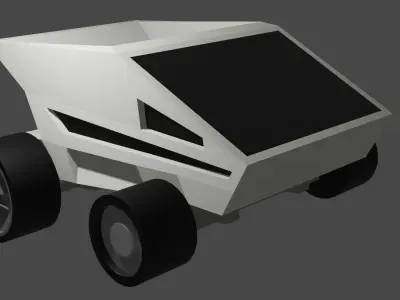 Car LowPoly wheeled vehicle Free low-poly 3D model