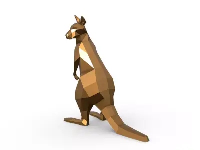 wallaby 3D print model