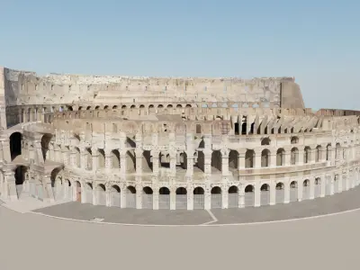 Roman Colosseum Ruins Ultra High Detail 8K PBR Textures 3D model