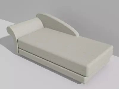 Modern Sofa Low-poly 3D model 5