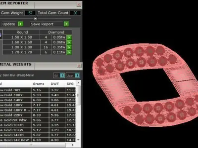 Butterfly Icedout Pendant 3d print model  3D print model