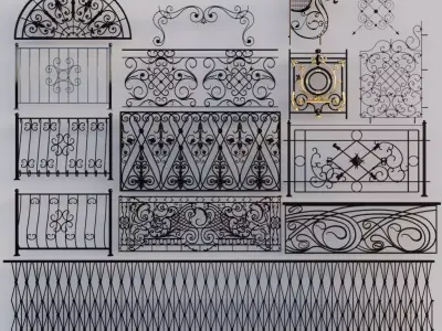 Iron Wrought Set 3D model