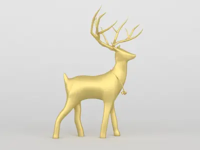 Reindeer gold 3D model