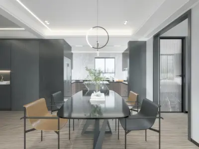 Guest Restaurant decoration Home Modern 3D model