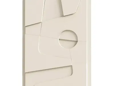 Panel Painting minimalism plaster 3D model