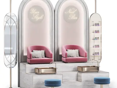 Pedicure 03 Low-poly 3D model