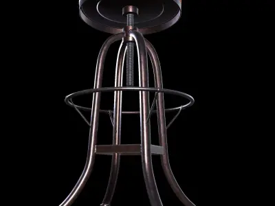 Chair Oleg Industrial loft 3d model Low-poly 3D model