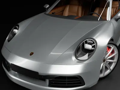 Porshe 911 carrera s coupe 2019 MODEL Low-poly 3D model