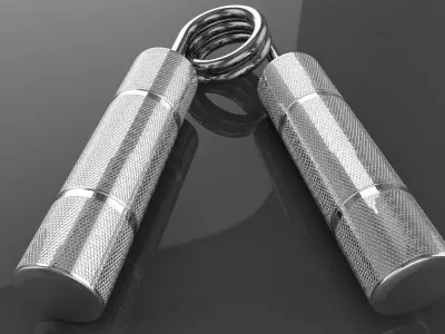 3D Steel Hand Gripper 3D model