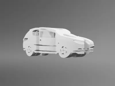 Peugeot 206 - Keychain 3D print model