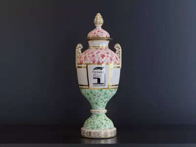 F1 Trophy - Hungarian GP Trophy Low-poly 3D model