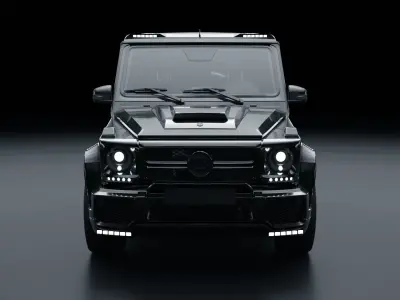 Mercedes G55 Brabus Low-poly 3D model