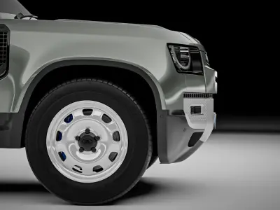 Land Rover Defender 90 Hardtop 2021 3D model
