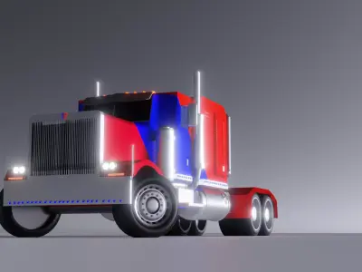 Optimus Prime Truck  3D model 3D model
