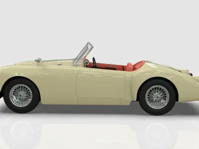 1961 MG MGA Roadster  Low-poly 3D model