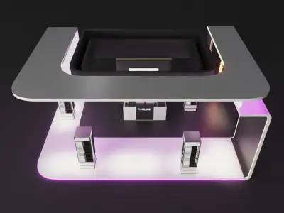 Modern Exhibition booth  3D model