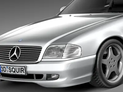 Mercedes-Benz SL500 r129 1989-2001 3D model