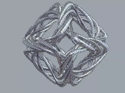 Octahedron Stripes Free 3D print model