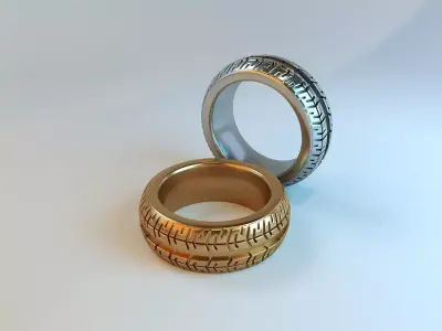Ring car wheel 3D print model