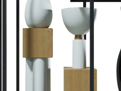 Arteriors and Global Views decor set 3D model