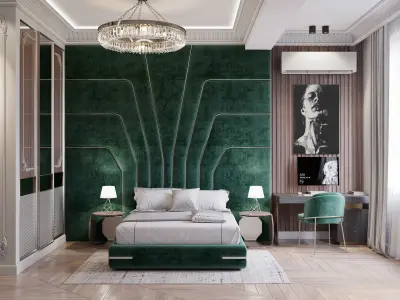 luxury boy bedroom 3D model