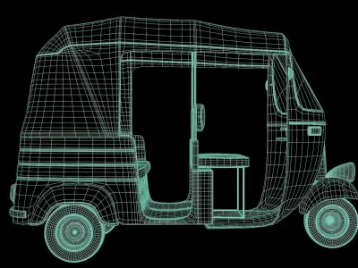 Tricycle tuk tuk 3D model