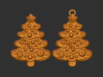 christmas tree decor 2  3D print model