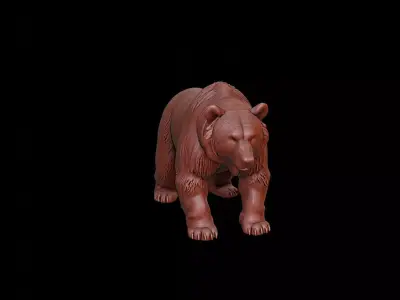 Bear Animal Sculpture 3D print model get
