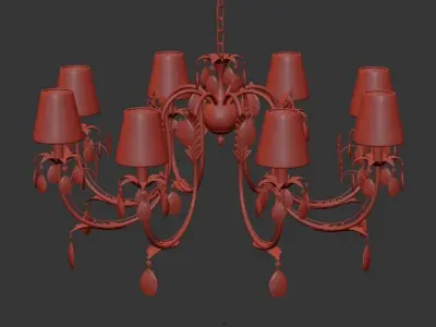 Chandelier Meranola E 1 1 8 AG 3D model