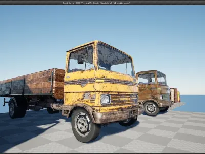 Truck Levo L2150 - Unreal Engine Project Low-poly 3D model