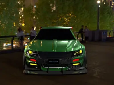 Dodge Charger Hellcat Widebody  3D model