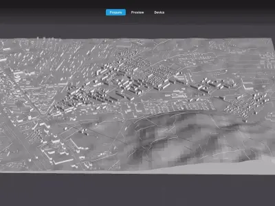 Cityscape Niksicis Montenegro 3D model