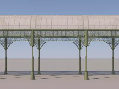 Iron Passage Canopy Structure 3D model
