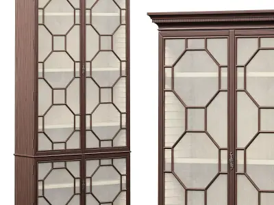 CHINESE CHIPPENDALE DISPLAY CABINET by Bakerfurniture 3D model