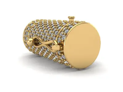 10 MM - Round Lock for Chain 3D print model