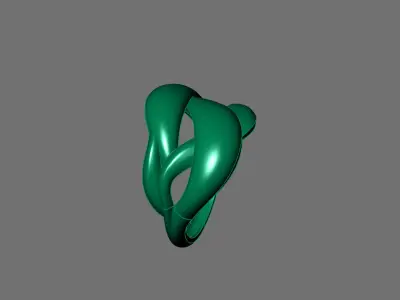 Women Ring Plain Ring Ready STL 3DM Models Womens Rings 3D print model 4