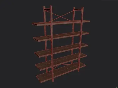Shelf M01 Low-poly 3D model