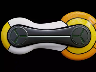Sonic Riders Zero Gravity Yellow Tail CGI Model 3D model