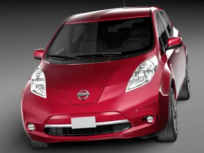 Nissan LEAF 2014 3D model