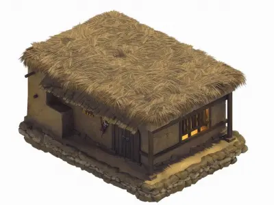 gAME Desert House - House 08 3D model