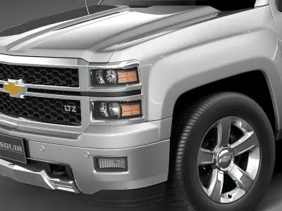 Chevrolet Silverado 1500 Double Cab CG 2015 3D model