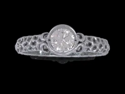 Stylish Ring 3D print model
