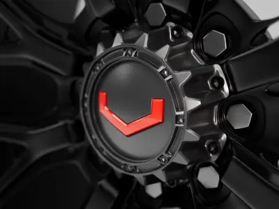 Vossen HFX-1 car ring Low-poly 3D model