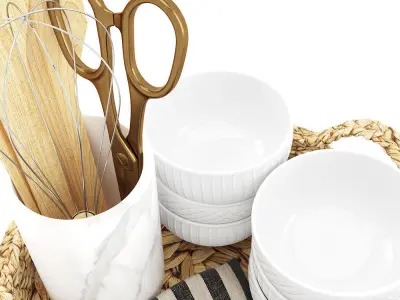 Decoration Set - Kitchen 01 3D model