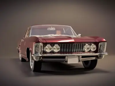 Buick Riviera Classic Car 3D model