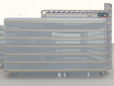 NBK National Bank of Kuwait BUILDING IN EGYPT 3D model