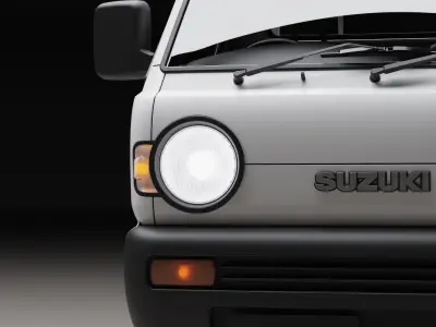 Suzuki Carry 1993 Kei Truck  3D model