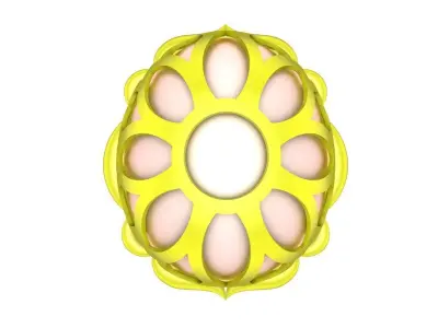 A5618 Luxury Pearl Egg Women Ring 3D print model