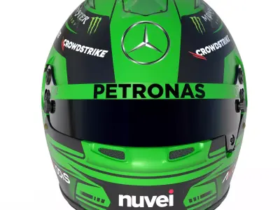F1 Mercedes Helmets 2023 3D model