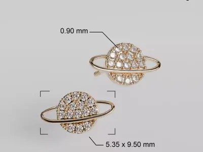 Saturn 3D print model